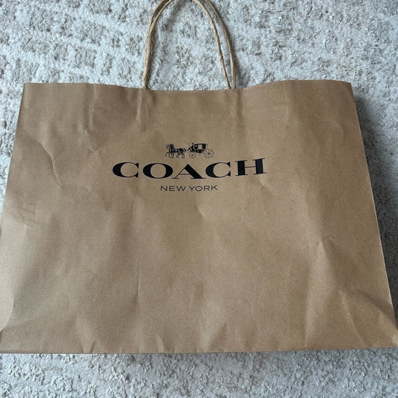 Coach Etta Flap Brown Signature Shoulder Bag in Chenille - Picture 7 of 7